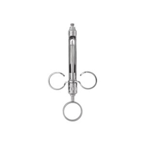 STAINLESS STEEL SYRINGE DOUBLE RING AM. THR